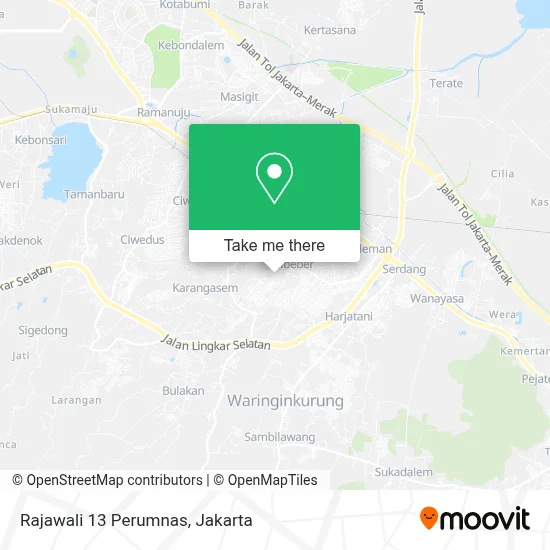 Rajawali 13 Perumnas map