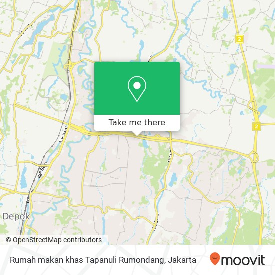 Rumah makan khas Tapanuli Rumondang map