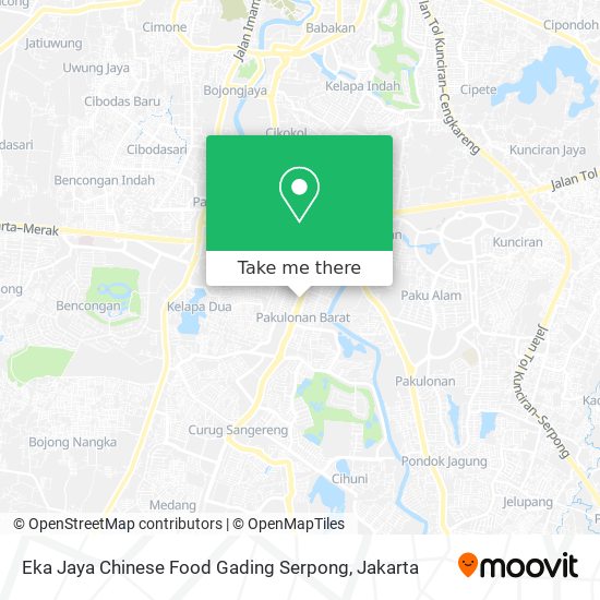 Eka Jaya Chinese Food Gading Serpong map