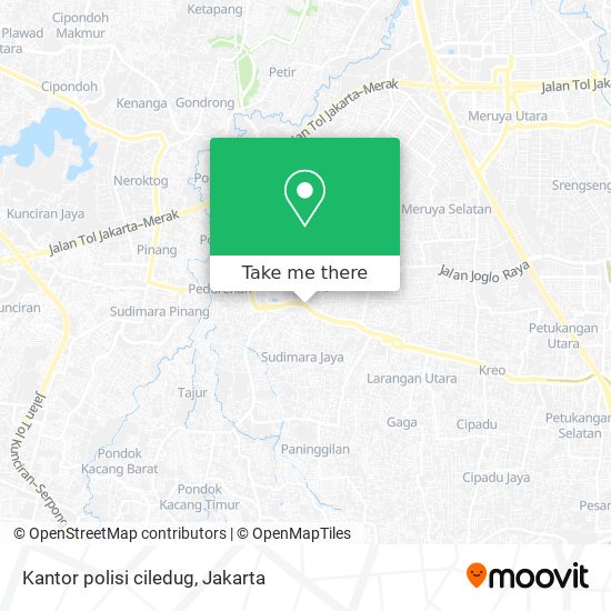 Kantor polisi ciledug map