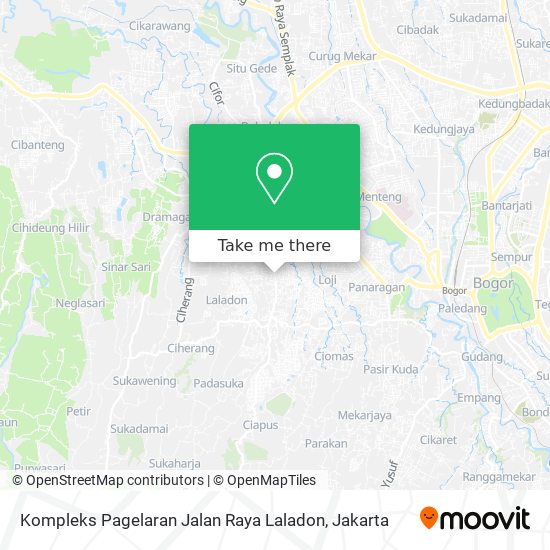 Kompleks Pagelaran Jalan Raya Laladon map