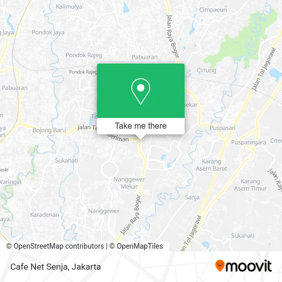 Cafe Net Senja map