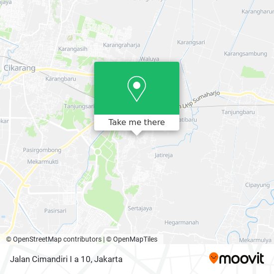 Jalan Cimandiri I a 10 map