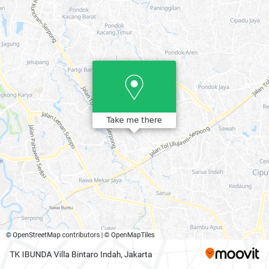 TK IBUNDA Villa Bintaro Indah map