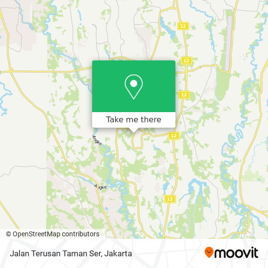 Jalan Terusan Taman Ser map