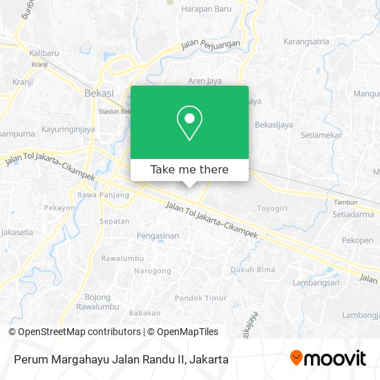 Perum Margahayu Jalan Randu II map