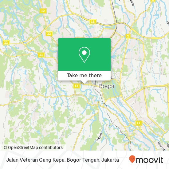 Jalan Veteran Gang Kepa, Bogor Tengah map