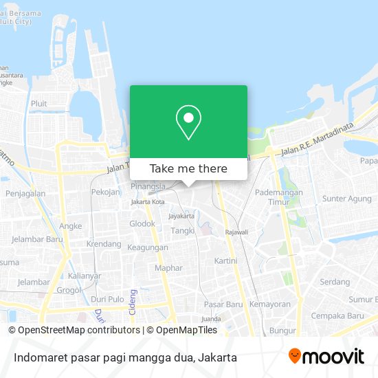 Indomaret pasar pagi mangga dua map