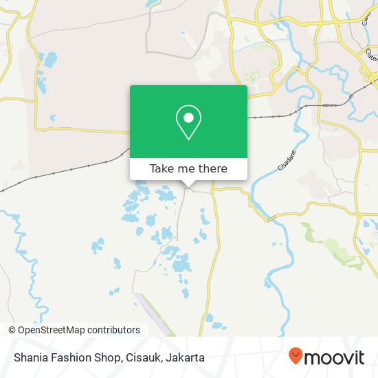 Shania Fashion Shop, Cisauk map