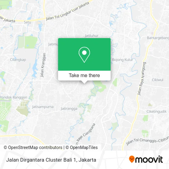 Jalan Dirgantara Cluster Bali 1 map