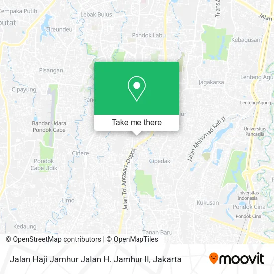 Jalan Haji Jamhur Jalan H. Jamhur II map