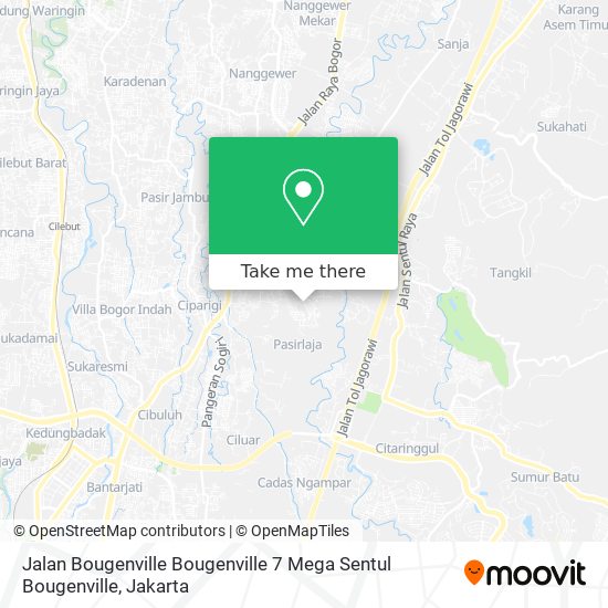 Jalan Bougenville Bougenville 7 Mega Sentul Bougenville map