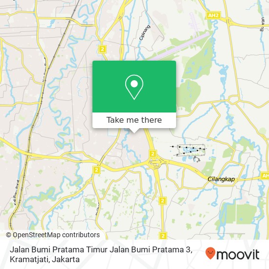 Jalan Bumi Pratama Timur Jalan Bumi Pratama 3, Kramatjati map