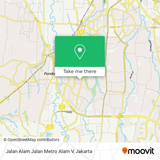 Jalan Alam Jalan Metro Alam V map