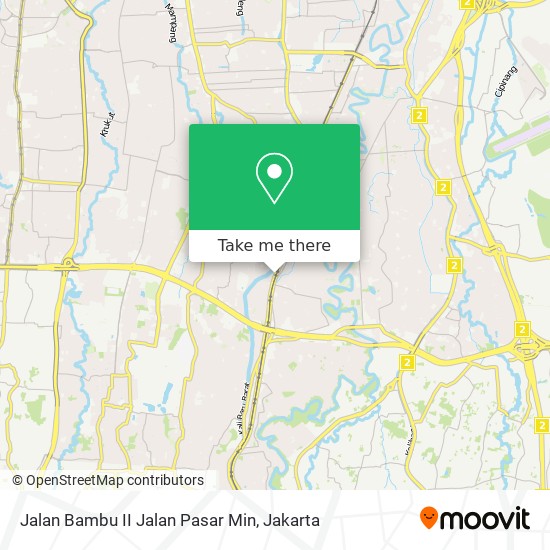 Jalan Bambu II Jalan Pasar Min map