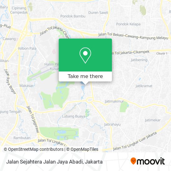 Jalan Sejahtera Jalan Jaya Abadi map