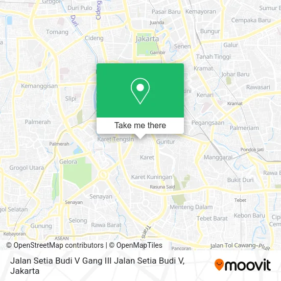 Jalan Setia Budi V Gang III Jalan Setia Budi V map