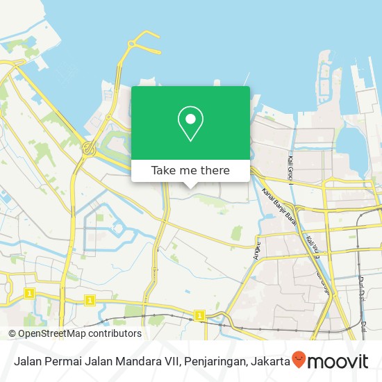 Jalan Permai Jalan Mandara VII, Penjaringan map