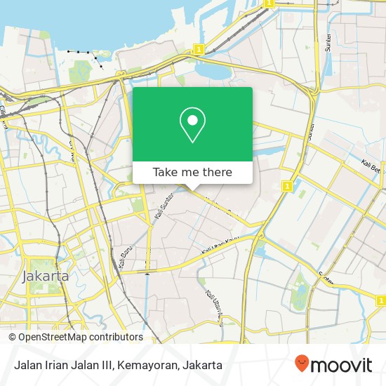 Jalan Irian Jalan III, Kemayoran map