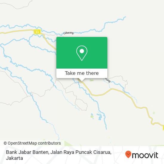 Bank Jabar Banten, Jalan Raya Puncak Cisarua map