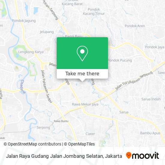 Jalan Raya Gudang Jalan Jombang Selatan map