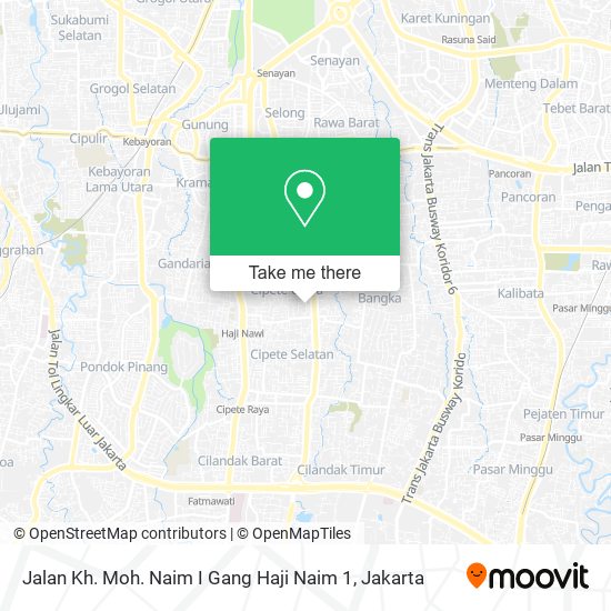 Jalan Kh. Moh. Naim I Gang Haji Naim 1 map