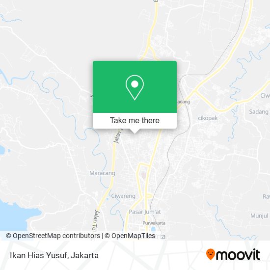 Ikan Hias Yusuf, Jalan Kopi Babakancikao map