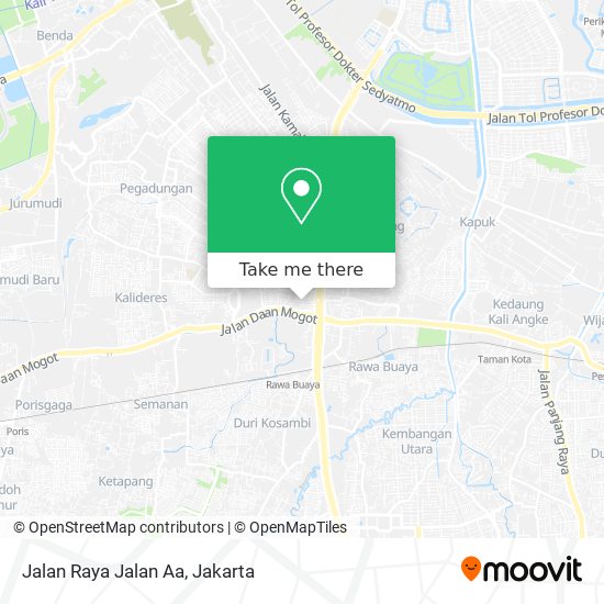 Jalan Raya Jalan Aa map