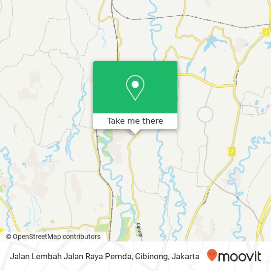 Jalan Lembah Jalan Raya Pemda, Cibinong map