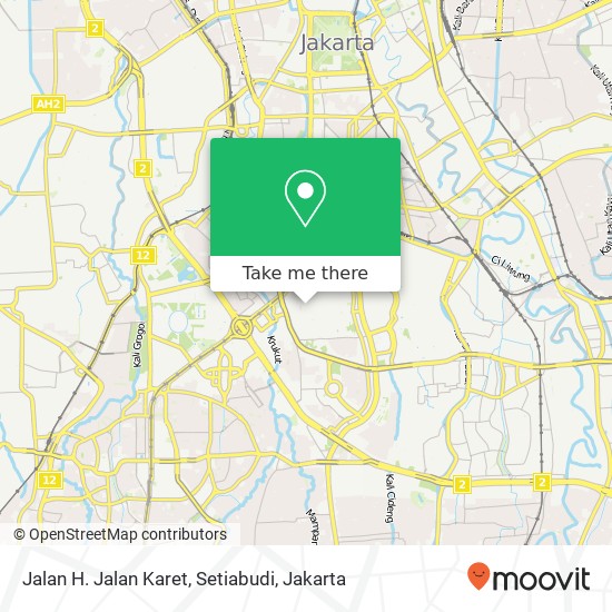 Jalan H. Jalan Karet, Setiabudi map