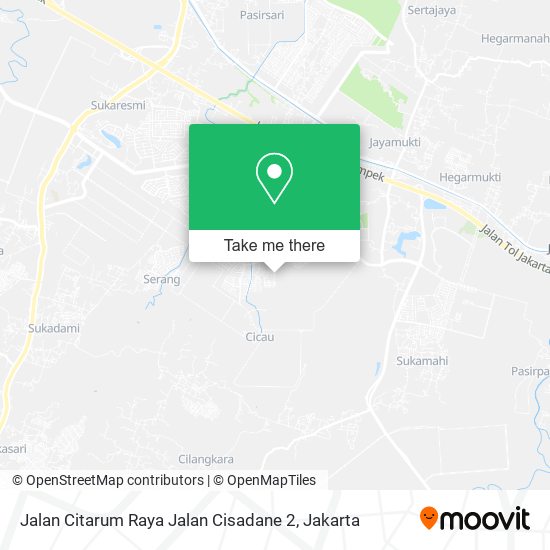 Jalan Citarum Raya Jalan Cisadane 2, Cikarang Selatan map