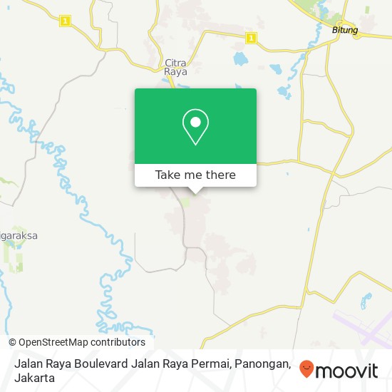 Jalan Raya Boulevard Jalan Raya Permai, Panongan map