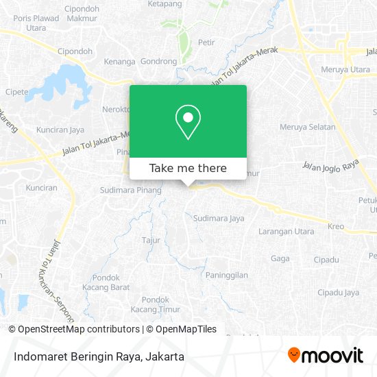 Indomaret Beringin Raya map