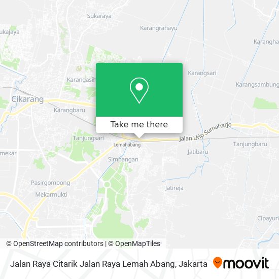 Jalan Raya Citarik Jalan Raya Lemah Abang map