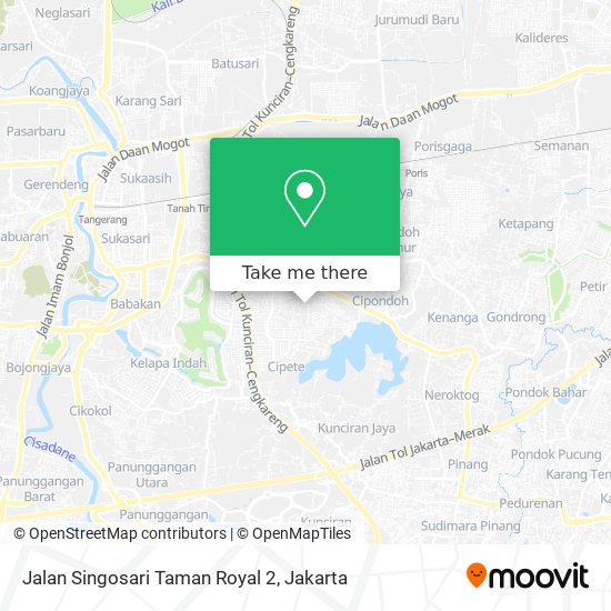 Jalan Singosari Taman Royal 2 map