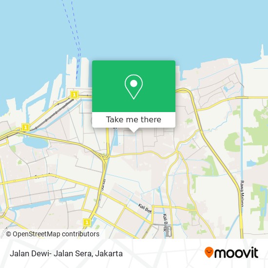 Jalan Dewi- Jalan Sera map