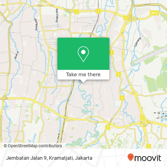 Jembatan Jalan 9, Kramatjati map