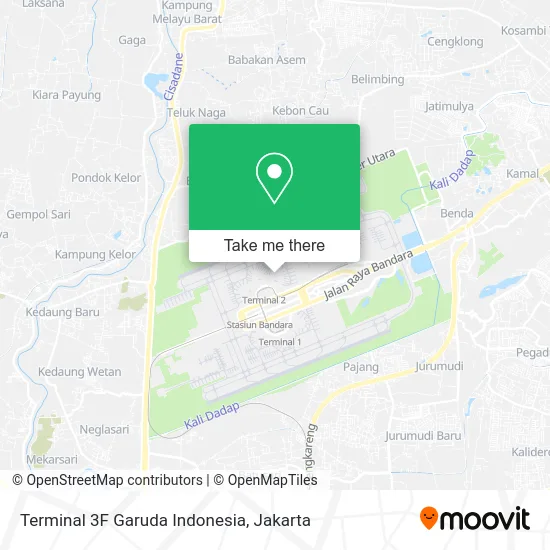 Terminal 3F Garuda Indonesia map