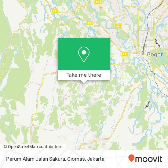 Perum Alam Jalan Sakura, Ciomas map