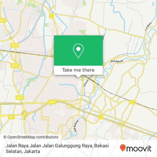 Jalan Raya Jalan Jalan Galunggung Raya, Bekasi Selatan map