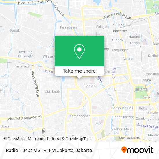 Radio 104.2 MSTRI FM Jakarta map