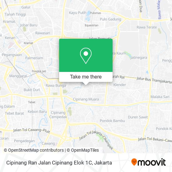 Cipinang Ran Jalan Cipinang Elok 1C map