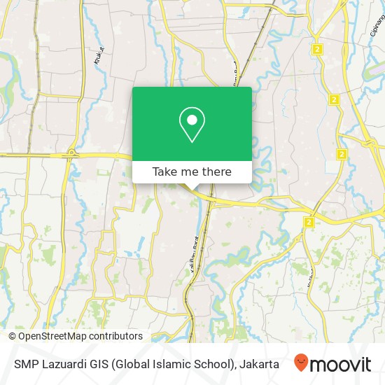 SMP Lazuardi GIS (Global Islamic School) map