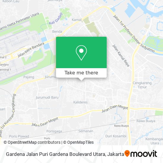 Gardena Jalan Puri Gardena Boulevard Utara map