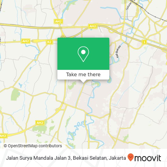 Jalan Surya Mandala Jalan 3, Bekasi Selatan map