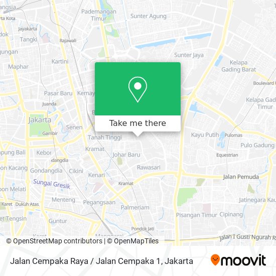 Jalan Cempaka Raya / Jalan Cempaka 1 map