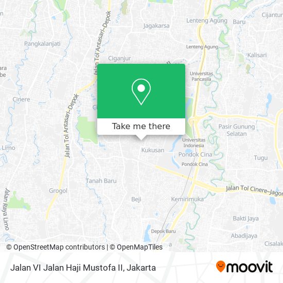 Jalan VI Jalan Haji Mustofa II map
