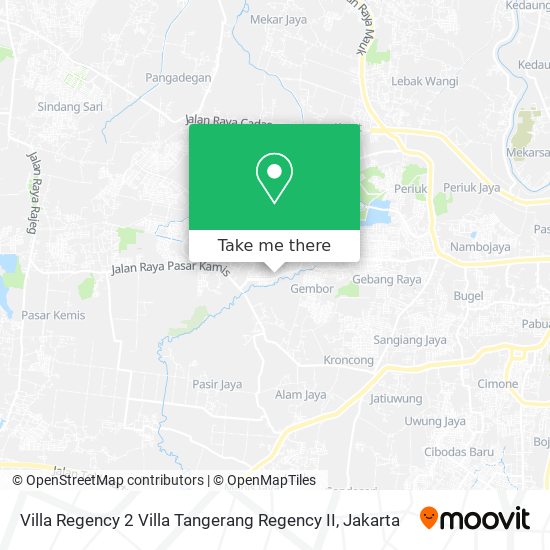 Villa Regency 2 Villa Tangerang Regency II map