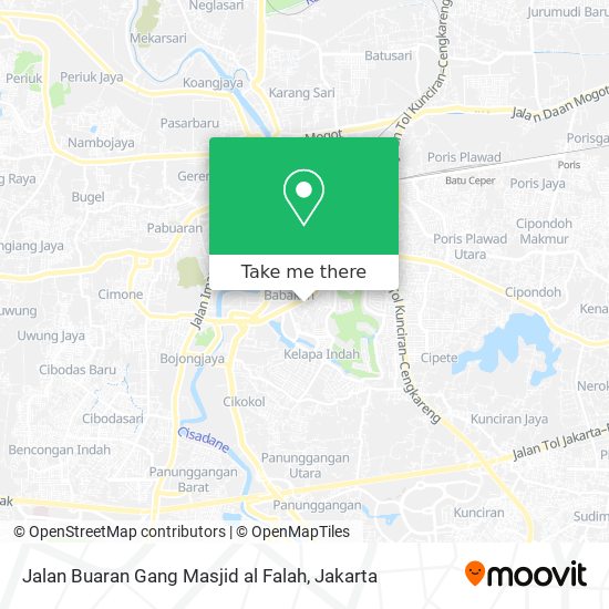 Jalan Buaran Gang Masjid al Falah map