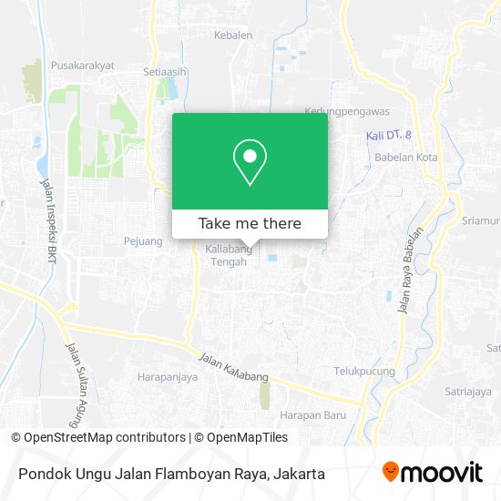 Pondok Ungu Jalan Flamboyan Raya map